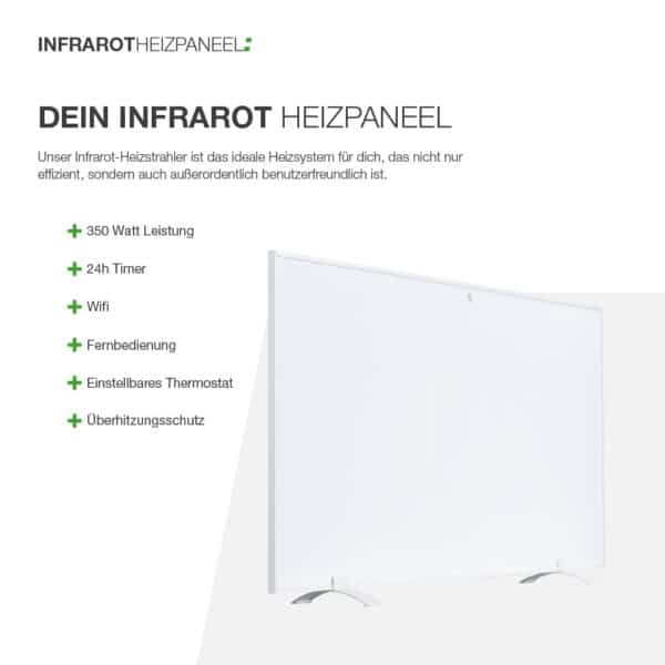 Infrarot Heizpaneel mit Wifi (350 Watt) – Bild 4