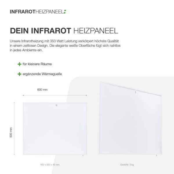 Infrarot Heizpaneel mit Wifi (350 Watt) – Bild 5