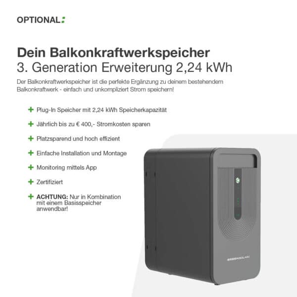 Balkonkraftwerkspeicher 3. Generation Basis 2,24 kWh – Bild 6