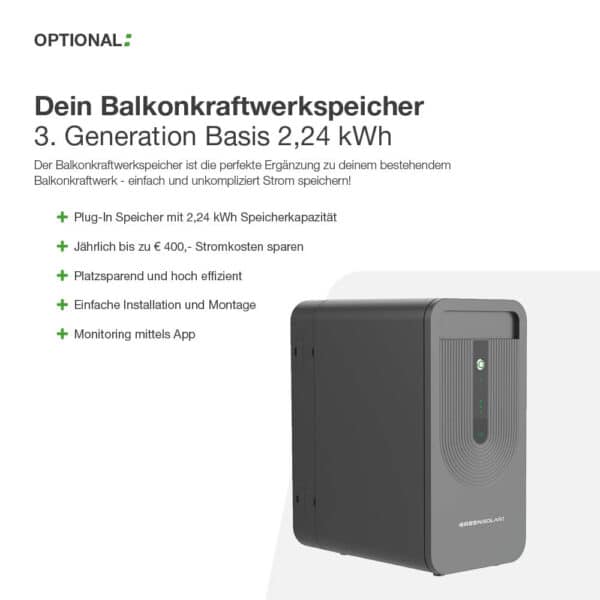 Balkonkraftwerkspeicher 3. Generation Erweiterung 2,24 kWh – Bild 8