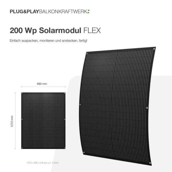 Solar-Modul 2 x 200Wp FLEX – Bild 5