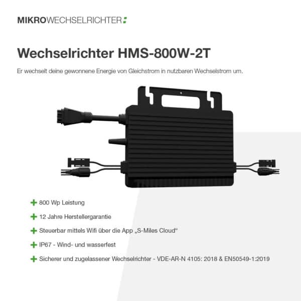 Hoymiles Mikrowechselrichter 800W mit Wifi (HMS-800W-2T) – Bild 3