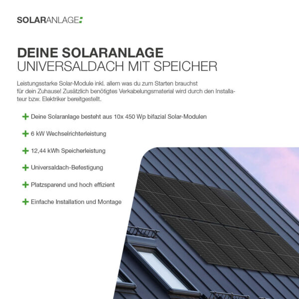 21100 Solaranlage Universaldach 4kwp Mit Speicher 12,44kwh 02