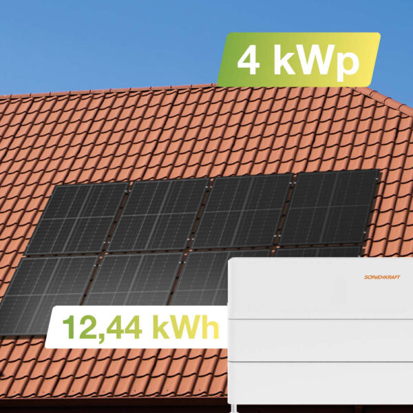 21110 Solaranlage Ziegeldach 4kwp Mit Speicher 12,44kwh 01