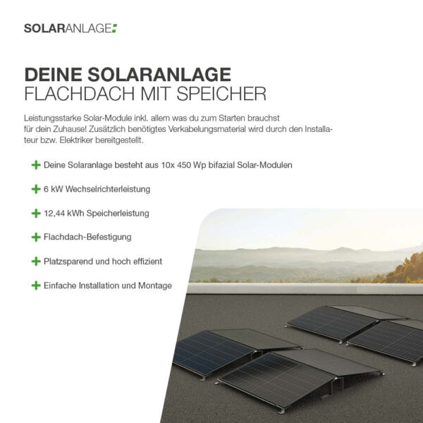 21120 Solaranlage Flachdach 4kwp Mit Speicher 12,44kwh 02