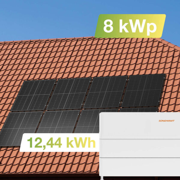 21212 Solaranlage Ziegeldach 8kwp Mit Speicher 12,44kwh