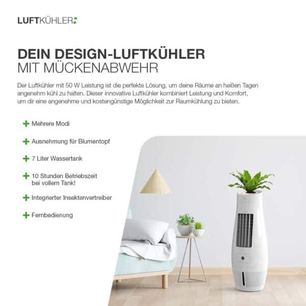 Design-Luftkühler mit Mückenabwehr – Bild 3