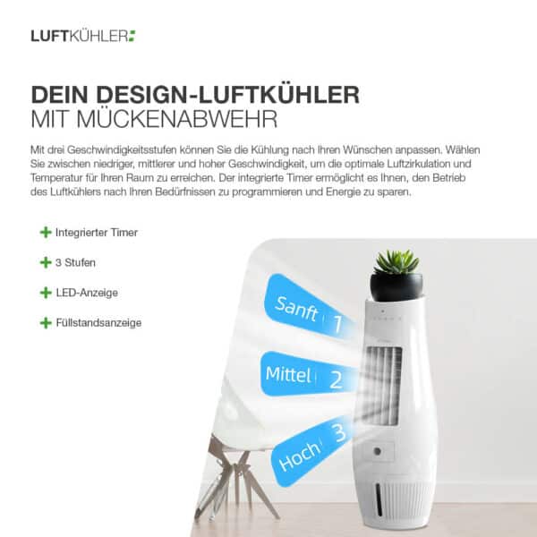 Design-Luftkühler mit Mückenabwehr – Bild 4