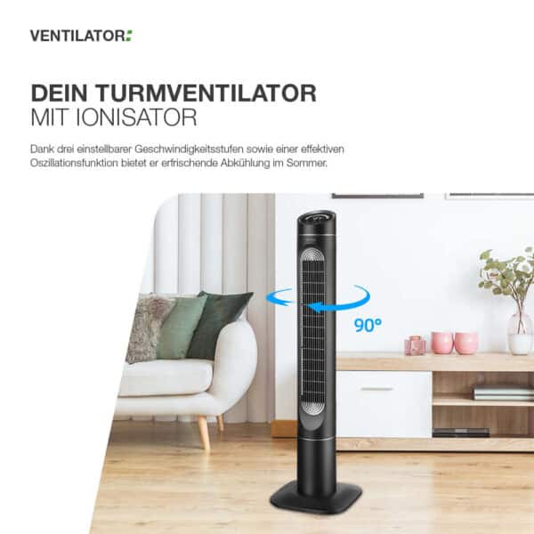 Turmventilator mit Ionisator – Bild 4