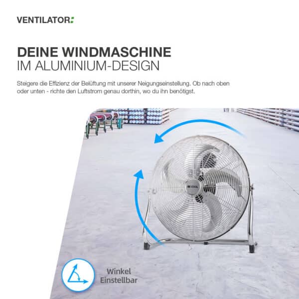 Windmaschine im Aluminium-Design – Bild 4