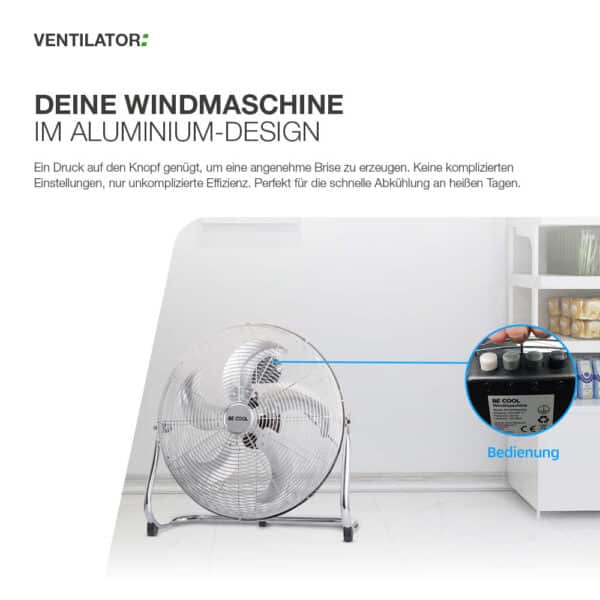 Windmaschine im Aluminium-Design – Bild 5