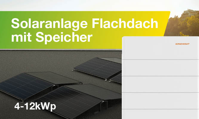 Menu Solaranlage Flachdach Mit Speicher