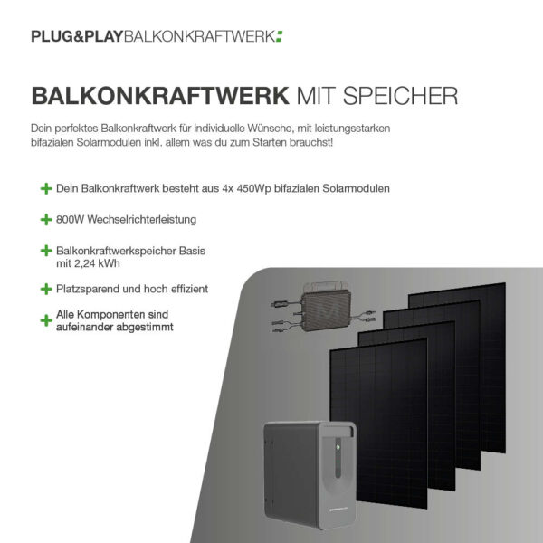 20355 Balkonkraftwerk Basic 1800:800 Bifazial Mit V3 Balkonkraftwerkspeicher Basis 2,24 Kwh 02